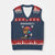 Neurodiversity Brain V-Neck Knit Sweater Vest Celebrate The Spectrum Autism Acceptance ASD ADHD TS02 Navy Red Print Your Wear