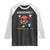 Neurodiversity Brain Raglan Shirt Celebrate The Spectrum Autism Acceptance ASD ADHD TS02 Black White Print Your Wear