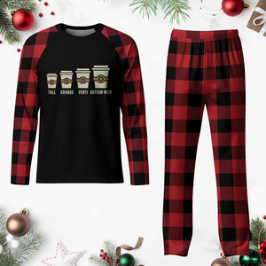 Funny Autism Mom Plaid Pajama Set Coffee Support Autistic TS02 Buffalo Plaid Print Your Wear