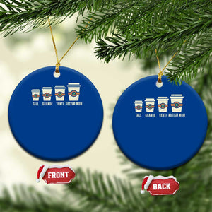 Funny Autism Mom Ceramic Ornament Coffee Support Autistic TS02 1pc Blue Print Your Wear