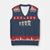 Funny Autism Mom V-Neck Knit Sweater Vest Coffee Support Autistic TS02 Navy Red Print Your Wear