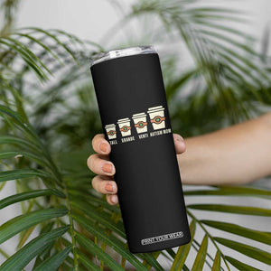 Funny Autism Mom Skinny Tumbler Coffee Support Autistic TS02 Print Your Wear