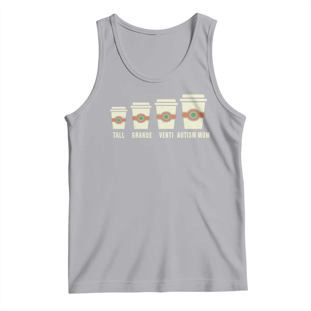 Funny Autism Mom Tank Top Coffee Support Autistic TS02 Athletic Heather Print Your Wear