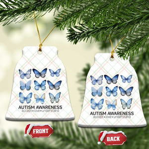 Autism Awareness Blue Butterflies Ceramic Ornament Accept Love Understand TS02 Print Your Wear