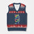 Autism Acceptance V-Neck Knit Sweater Vest Love From a Different Angle Rainbow Infinity TS02 Navy Red Print Your Wear