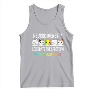 Cute Cats Autism Embrace Tank Top Neurodiversity Celebrate The Spectrum TS02 Athletic Heather Print Your Wear