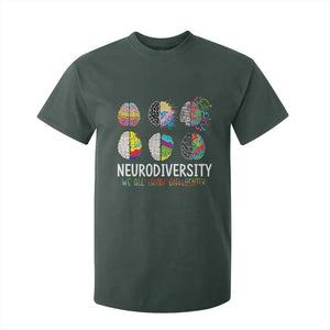 Embrace Neurodiversity T Shirt For Kid We All Think Differently TS02 Dark Forest Green Print Your Wear