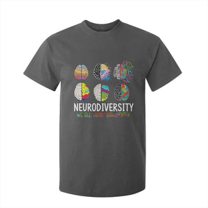 Embrace Neurodiversity T Shirt For Kid We All Think Differently TS02 Dark Heather Print Your Wear