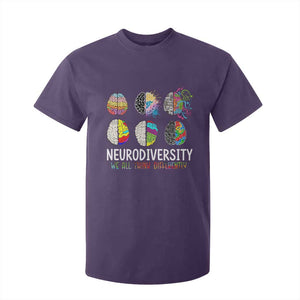 Embrace Neurodiversity T Shirt For Kid We All Think Differently TS02 Purple Print Your Wear