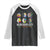 Embrace Neurodiversity Raglan Shirt We All Think Differently TS02 Black White Print Your Wear