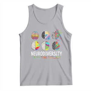 Embrace Neurodiversity Tank Top We All Think Differently TS02 Athletic Heather Print Your Wear