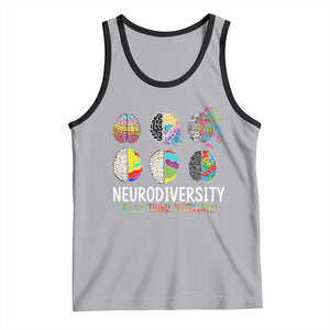 Embrace Neurodiversity Tank Top We All Think Differently TS02 Athletic Heather Black Print Your Wear