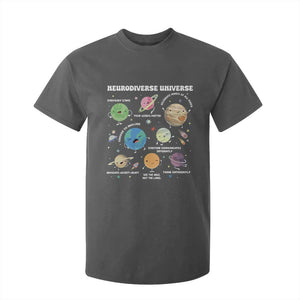 Neurodiverse Universe T Shirt For Kid Autism Awareness ASD ADHD Neurodiversity Sped Teacher TS02 Dark Heather Print Your Wear