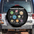 Neurodiverse Universe Spare Tire Cover Autism Awareness ASD ADHD Neurodiversity Sped Teacher TS02 No hole Black Print Your Wear