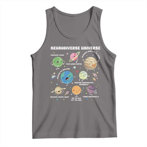 Neurodiverse Universe Tank Top Autism Awareness ASD ADHD Neurodiversity Sped Teacher TS02 Deep Heather Print Your Wear