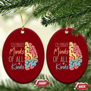 Embrace Neurodiversity Ceramic Ornament Celebrate Minds of All Kinds Teacher ASD TS02 Print Your Wear
