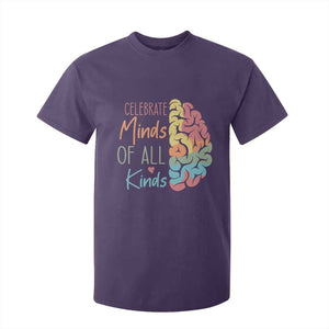 Embrace Neurodiversity T Shirt For Kid Celebrate Minds of All Kinds Teacher ASD TS02 Purple Print Your Wear