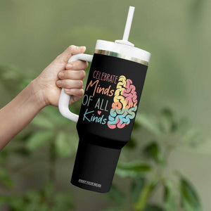 Embrace Neurodiversity Tumbler With Handle Celebrate Minds of All Kinds Teacher ASD TS02 Print Your Wear