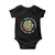 Embrace Neurodiversity Baby Onesie Neurodiverse Brain Autism Awareness ADHD Autistic TS02 Black Print Your Wear