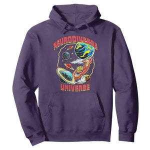 Neurodiverse Universe Hoodie Neurodiversity Embrace ADHD Autism ASD TS02 Purple Print Your Wear