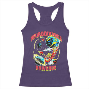 Neurodiverse Universe Racerback Tank Top Neurodiversity Embrace ADHD Autism ASD TS02 Purple Print Your Wear