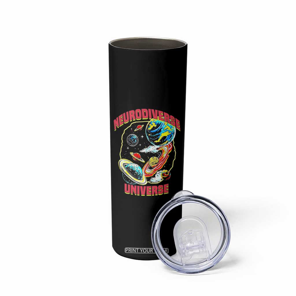 Neurodiverse Universe Skinny Tumbler Neurodiversity Embrace ADHD Autism ASD TS02 Print Your Wear