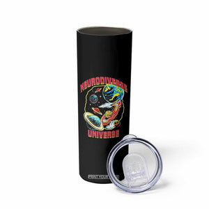 Neurodiverse Universe Skinny Tumbler Neurodiversity Embrace ADHD Autism ASD TS02 Print Your Wear
