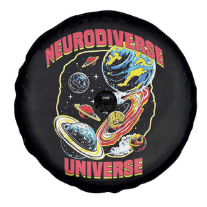 Neurodiverse Universe Spare Tire Cover Neurodiversity Embrace ADHD Autism ASD TS02 Print Your Wear