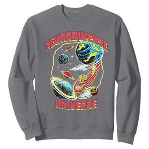 Neurodiverse Universe Sweatshirt Neurodiversity Embrace ADHD Autism ASD TS02 Charcoal Print Your Wear