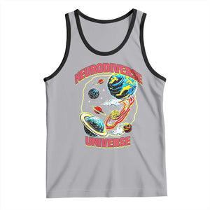 Neurodiverse Universe Tank Top Neurodiversity Embrace ADHD Autism ASD TS02 Athletic Heather Black Print Your Wear