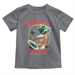 Neurodiverse Universe Toddler T Shirt Neurodiversity Embrace ADHD Autism ASD TS02 Charcoal Print Your Wear