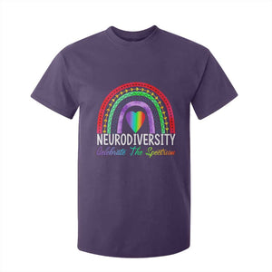 Neurodiversity T Shirt For Kid Autism Spectrum ASD ADHD Rainbow Boho TS02 Purple Print Your Wear