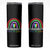 Neurodiversity Skinny Tumbler Autism Spectrum ASD ADHD Rainbow Boho TS02 Black Print Your Wear