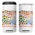 Neurodiversity Boho Floral 4 in 1 Can Cooler Tumbler Celebrate Minds of All Kinds Autism ADHD ASD TS02 One Size: 16 oz White Print Your Wear