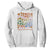 Neurodiversity Boho Floral Hoodie Celebrate Minds of All Kinds Autism ADHD ASD TS02 White Print Your Wear