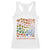 Neurodiversity Boho Floral Racerback Tank Top Celebrate Minds of All Kinds Autism ADHD ASD TS02 White Print Your Wear
