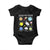 Neurodiverse Universe Baby Onesie Autism Awareness ADHD ASD Neurodiversity TS02 Black Print Your Wear