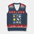 Neurodiverse Universe V-Neck Knit Sweater Vest Autism Awareness ADHD ASD Neurodiversity TS02 Navy Red Print Your Wear