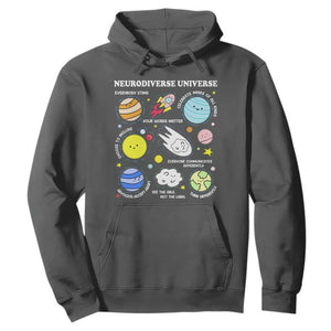 Neurodiverse Universe Hoodie Autism Awareness ADHD ASD Neurodiversity TS02 Dark Heather Print Your Wear