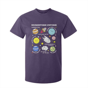 Neurodiverse Universe T Shirt For Kid Autism Awareness ADHD ASD Neurodiversity TS02 Purple Print Your Wear