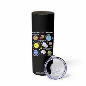 Neurodiverse Universe Skinny Tumbler Autism Awareness ADHD ASD Neurodiversity TS02 Print Your Wear