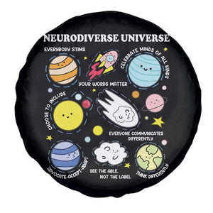 Neurodiverse Universe Spare Tire Cover Autism Awareness ADHD ASD Neurodiversity TS02 Print Your Wear