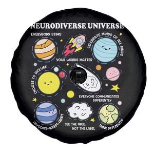 Neurodiverse Universe Spare Tire Cover Autism Awareness ADHD ASD Neurodiversity TS02 Print Your Wear