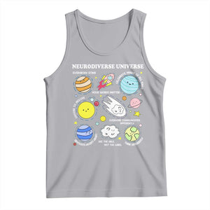 Neurodiverse Universe Tank Top Autism Awareness ADHD ASD Neurodiversity TS02 Athletic Heather Print Your Wear
