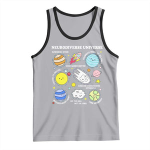 Neurodiverse Universe Tank Top Autism Awareness ADHD ASD Neurodiversity TS02 Athletic Heather Black Print Your Wear