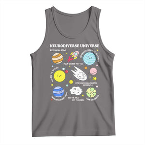 Neurodiverse Universe Tank Top Autism Awareness ADHD ASD Neurodiversity TS02 Deep Heather Print Your Wear