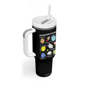 Neurodiverse Universe Tumbler With Handle Autism Awareness ADHD ASD Neurodiversity TS02 Print Your Wear