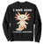 Funny ADHD Awareness Axolotl Sweatshirt I Have ADHD I Ask A Lot Question Neurodiversity TS02 Black Print Your Wear