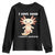 Funny ADHD Awareness Axolotl Youth Sweatshirt I Have ADHD I Ask A Lot Question Neurodiversity TS02 Black Print Your Wear