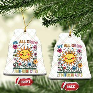 Special Education Ceramic Ornament We All Grow At Different Rates Inspirational Inclusion Sped Teacher TS02 Print Your Wear